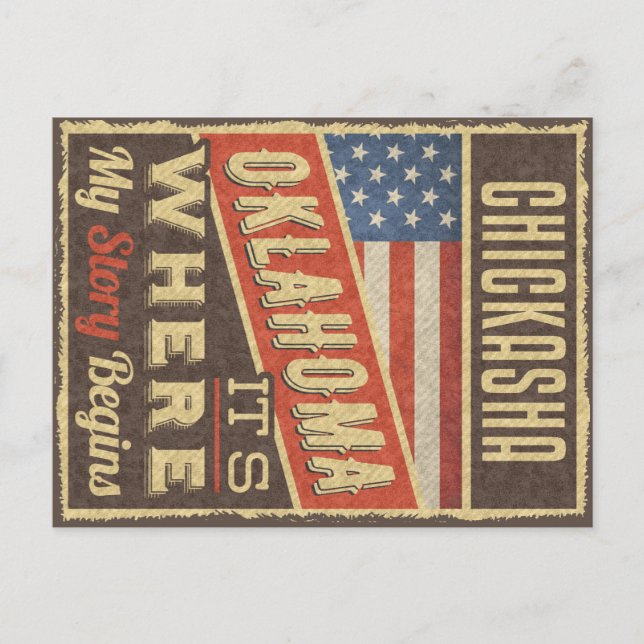 Postal Chickasha Oklahoma (Anverso)