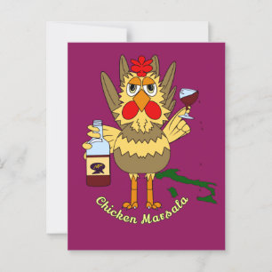 Postal Chicken Marsala ~ Gracioso pollo