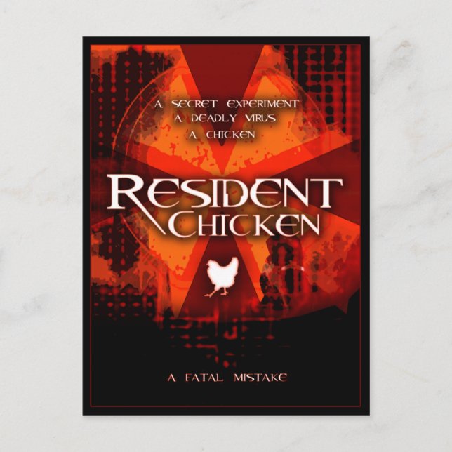 POSTAL CHICKEN RESIDENTE (Anverso)