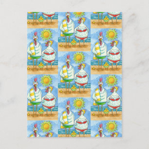 Postal CHICKENS OF THE SEA, FAMILY FUN PERSONALIZADO Funn