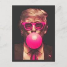 Chicle Burbuja Trump Rosa Divertido Genial