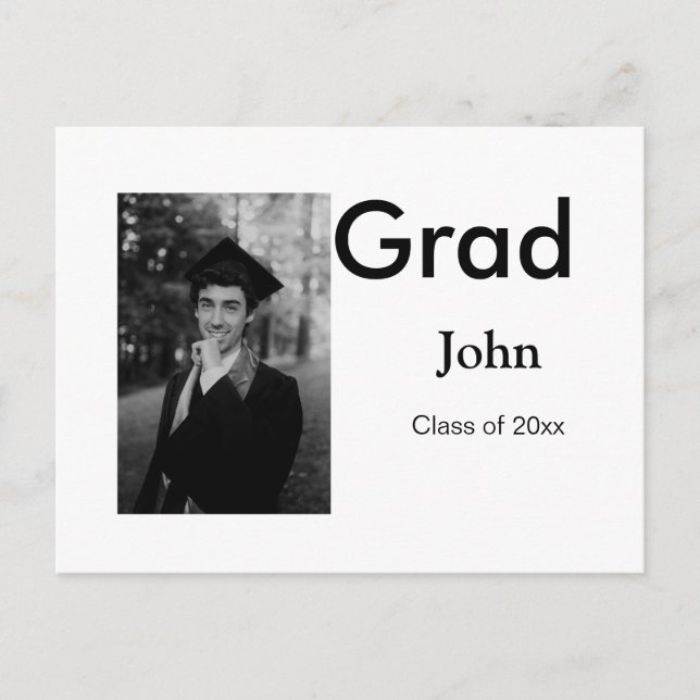 Postal chico agregar nombre fecha año texto QR fiesta de  (Anverso)