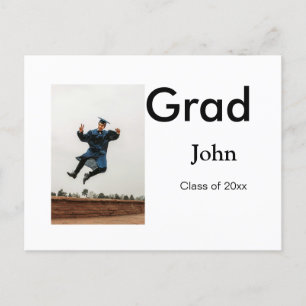 Postal chico agregar nombre fecha año texto QR graduación