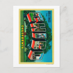 Postal Chico, California - Escenas de letras grandes