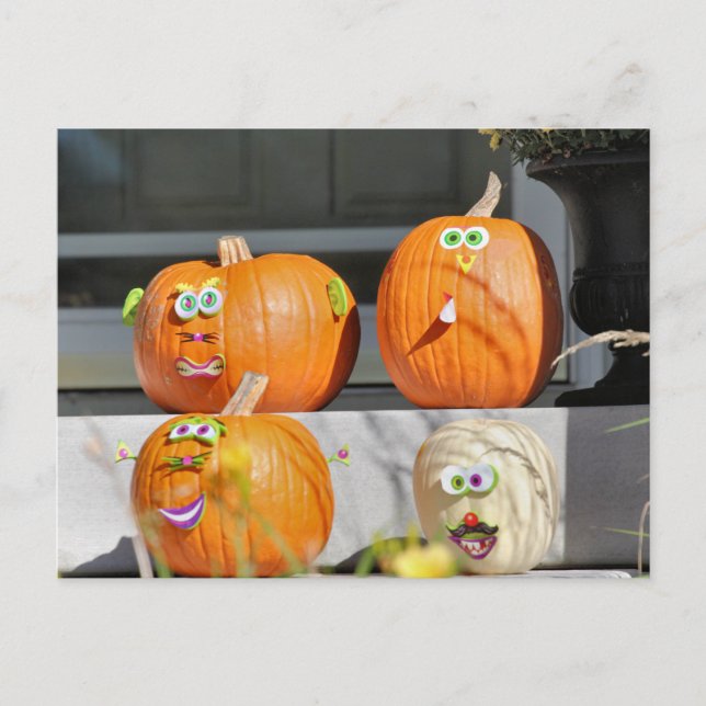 Postal Chicos de calabaza (Anverso)