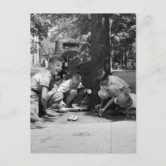 Postal Chicos de Georgetown, años 30 (Anverso)