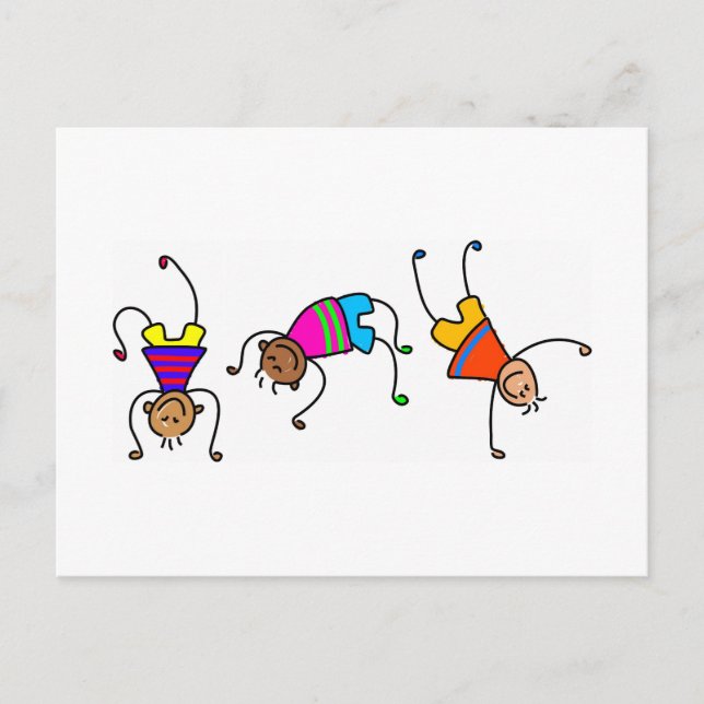 Postal Chicos divertidos (Anverso)