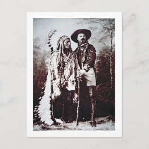 Postal Chief Sitting Bull (1831-90) de gira con Buffalo