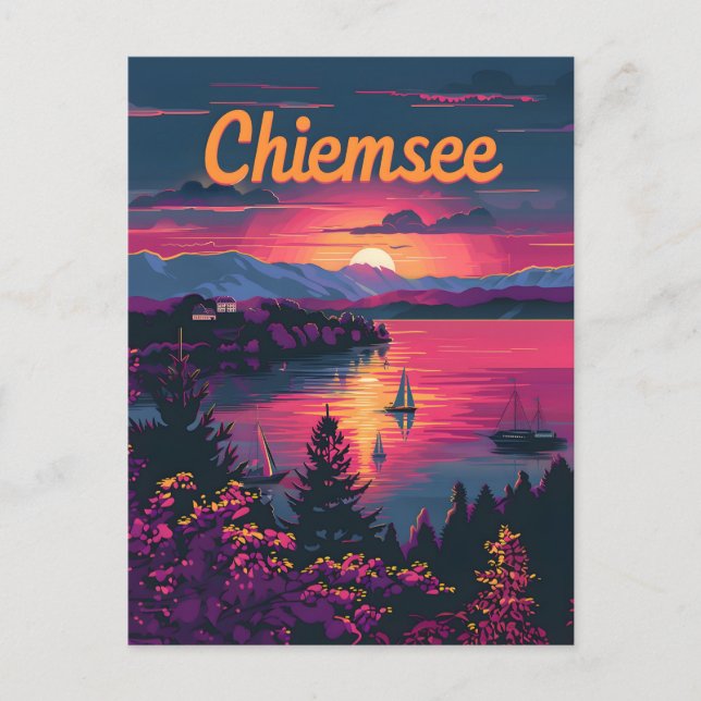 Postal Chiemsee Germany Bavaria (Anverso)