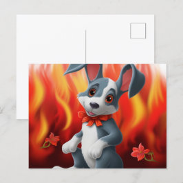Postal Chien Cute