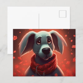 Postal Chien Rouge
