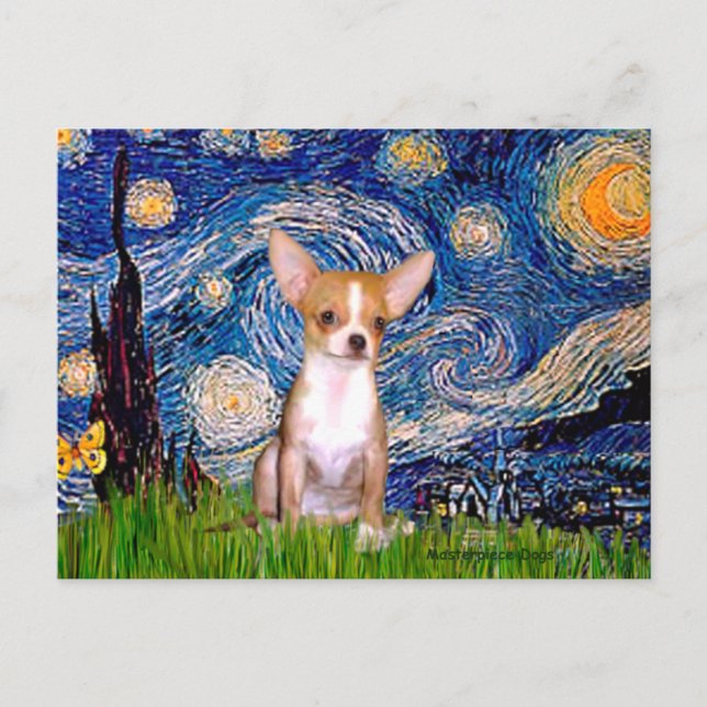 Postal Chihuahua 1 - Noche estrellada (Anverso)