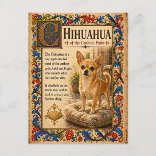 Postal Chihuahua, Arte de Bestiario Medieval