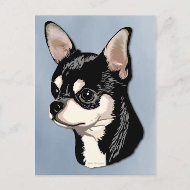 Postal Chihuahua Black & Tan (Anverso)