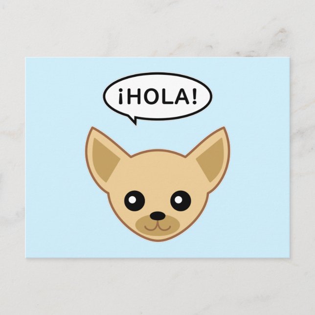Postal Chihuahua Dice ¡Hola! (Anverso)