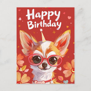 Postal Chihuahua Feliz cumpleaños