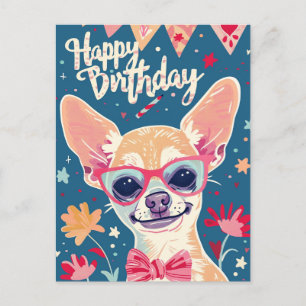 Postal Chihuahua Feliz cumpleaños