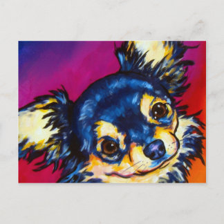 Postal Chihuahua LC negro y morado