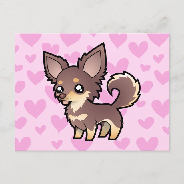 Postal Chihuahua Love (abrigo largo) (Anverso)