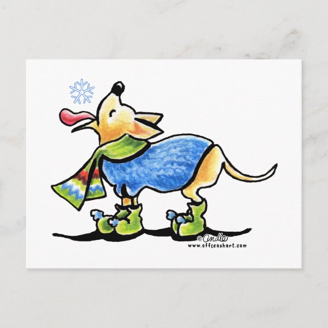 Postal Chihuahua Winowflake (Anverso)