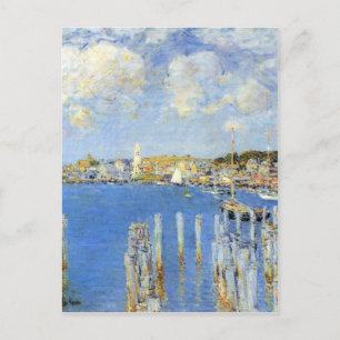 Postal Childe Hassam - El puerto interior de Gloucester