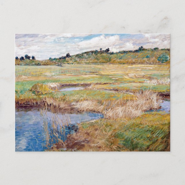 Postal Childe Hassam La Pareja Concord (Anverso)