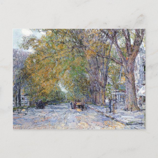 Postal Childe Hassam - Main Street East Hampton (Anverso)