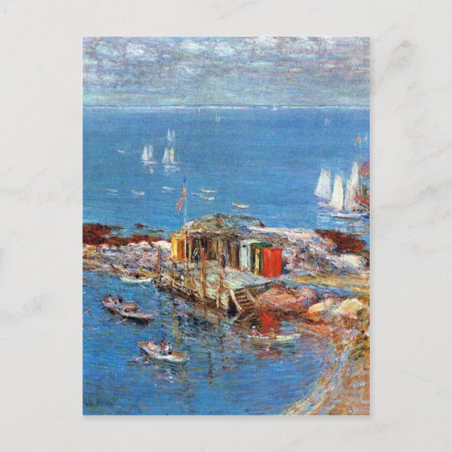 Postal Childe Hassam - Tarde en Agosto (Anverso)