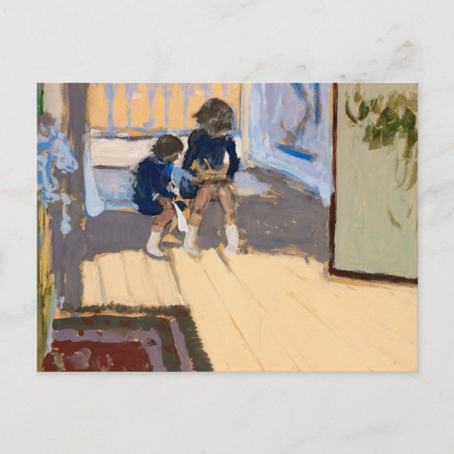 Postal Children in a Room, 1909 by Edouard Vuillard (Anverso)
