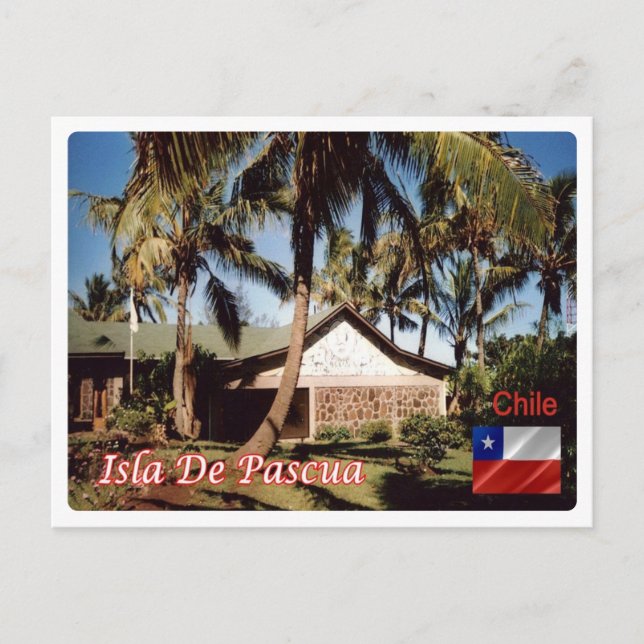 Postal Chile - Isla de Pascua - Carretera Hanga - (Anverso)