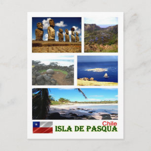 Postal Chile - Isla de Pascua - Mosaico -