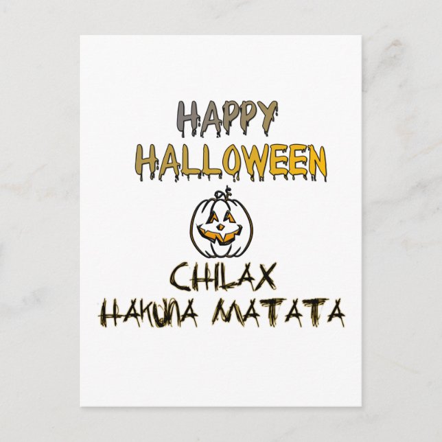 Postal Chill and Relax Happy Halloween Collection (Anverso)