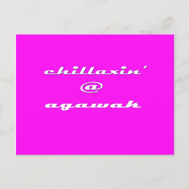 Postal Chillaxin' @ Agawak (Anverso)