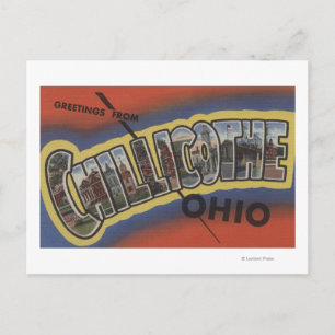 Postal Chillicothe, Ohio - Escenas de letras grandes