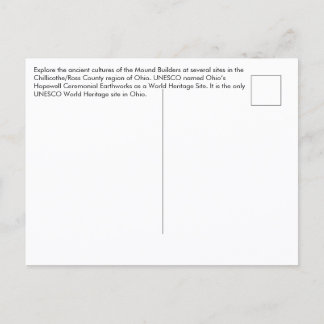 Postal Chillicothe, Ohio Hopewell Ceremonial Earthworks