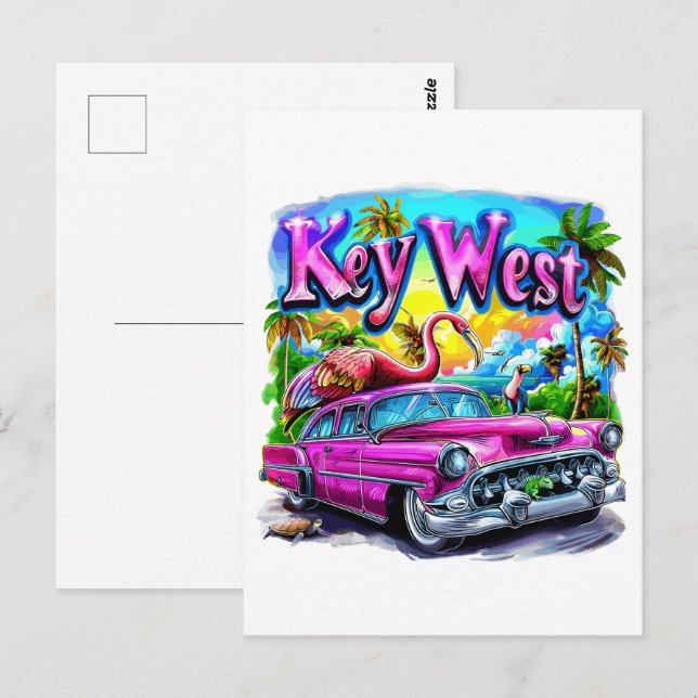 Postal Chillin' en Key West, Florida (Anverso / Reverso)