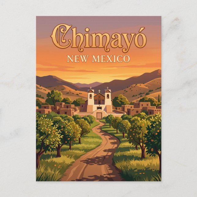 Postal Chimayó EE. UU. (Anverso)