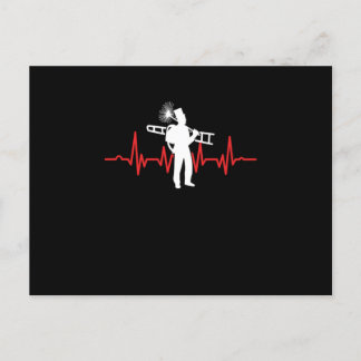 Postal Chimenea Horno Barrido Chimney Barrido Corazón Roj