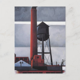 Postal Chimenea y Torre del Agua (por Charles Demuth)