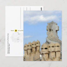 Chimeneas de La Pedrera, Barcelona, España -