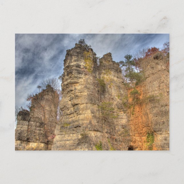 Postal Chimeneas naturales, Virginia (Anverso)