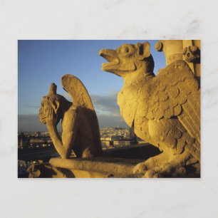 Postal Chimera, Catedral de la Señora, París, Francia