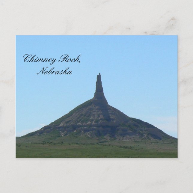 Postal Chimney Rock, Nebraska Postcard (Anverso)