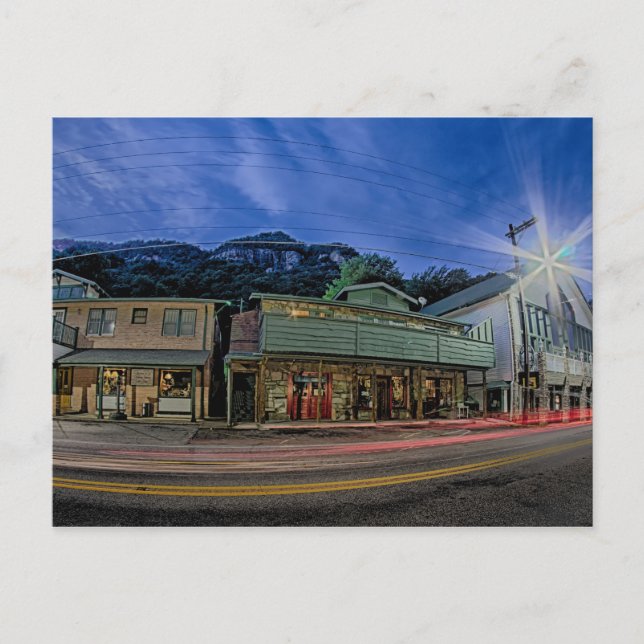 Postal chimney rock pequeño pueblo cerca del lago lure ca (Anverso)