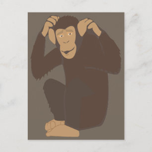Postal Chimpancé