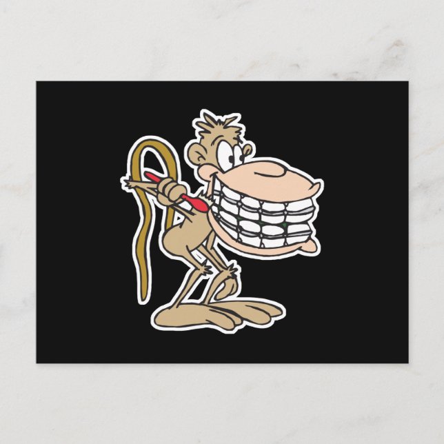 Postal chimpancé con frenos (Anverso)