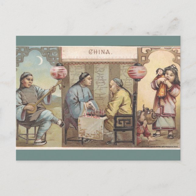 Postal China Antiguo (Anverso)