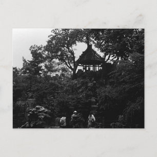 Postal China Antiguo Jardín Yuyuan de Shanghái