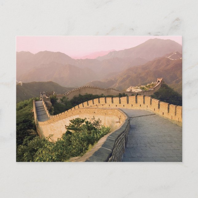 Postal China, condado de Huairou, Puesta de sol sobre la (Anverso)