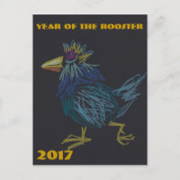 Postal china divertida de encargo del año del